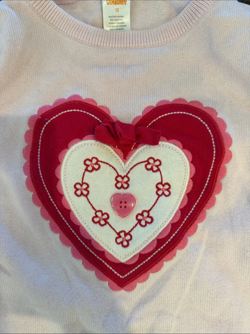 Gymboree Girls Valentines Sweater and Tutu Skirt